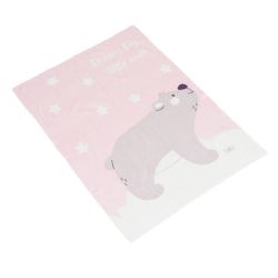Takaró 75x100 cm Dreamy bear PINK