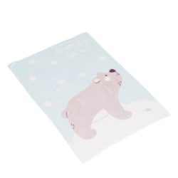 Takaró 75x100 cm Dreamy bear KÉK