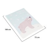 Takaró 75x100 cm Dreamy bear KÉK