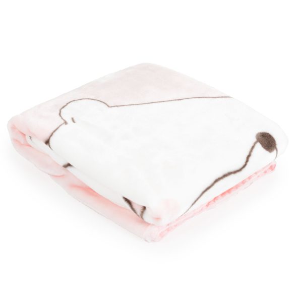 TAKARÓ SOFTY pihe puha kicsi 80*110cm  jegesmedvés PINK