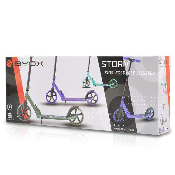 Roller BYOX STORM 6 éves kortól, max 100kg-ig ZÖLD