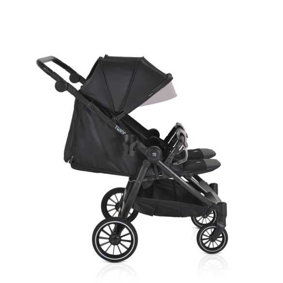 MONI TWINGO Iker babakocsi lábzsákkal ONYX/FEKETE