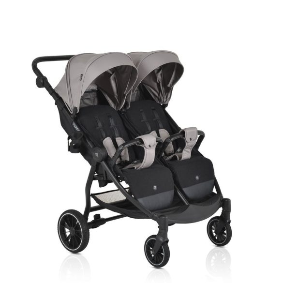 MONI TWINGO Iker babakocsi lábzsákkal VSZÜRKE/SILVER