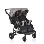 MONI TWINGO Iker babakocsi lábzsákkal VSZÜRKE/SILVER