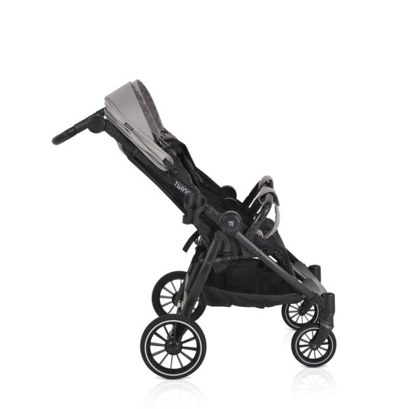MONI TWINGO Iker babakocsi lábzsákkal VSZÜRKE/SILVER