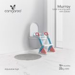 MURRAY lépcsős WC szűkítő 2 lépcsővel, fogantyúval KÉK
