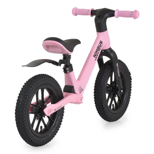 NIMBUS futóbicikli 12es fújható, világító kerekekkel PINK