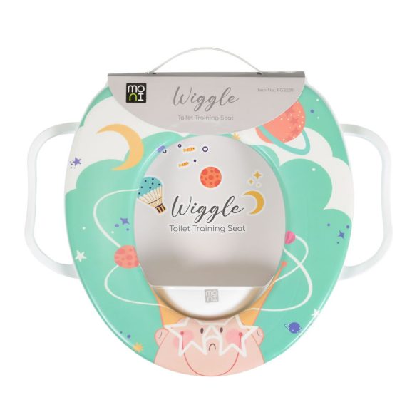 WIGGLE wc szűkítő kapaszkodóval mintás ZÖLD