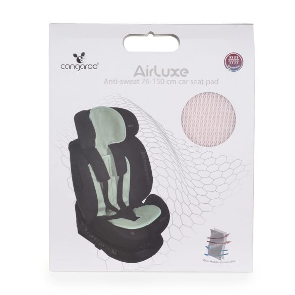 AIRLUXE autósülés párna izzadásgátlós 76-150cm ülésre PINK