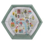 PLAYBOX utazó járóka 6szögletű ZÖLD