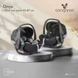 ONYX autós hordozó 40-87cm-ig bővíthető, forgatható FEKETE