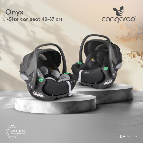 ONYX autós hordozó 40-87cm-ig bővíthető, forgatható SZÜRKE