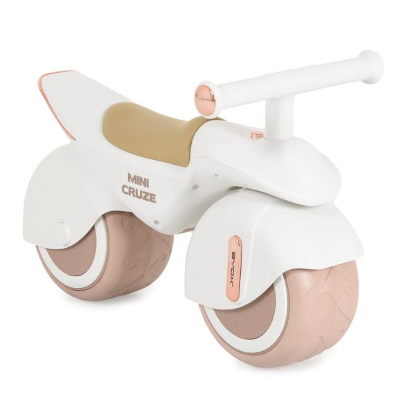MINI CRUZE futóbicikli, ráülős járgány, kismotor, zenélő, óriás kerekekkel FEHÉR