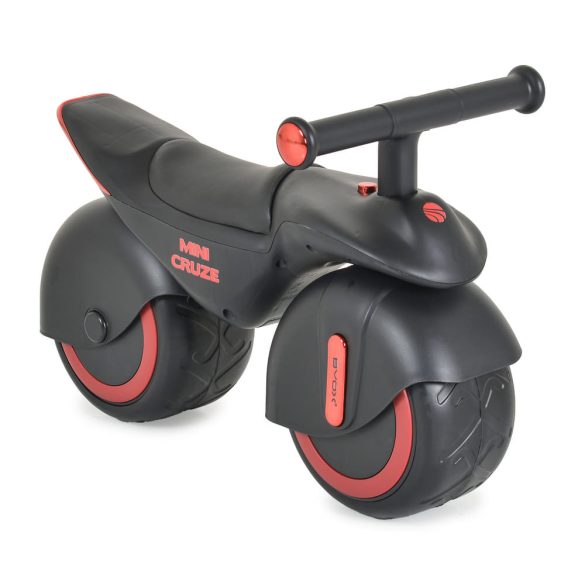 MINI CRUZE futóbicikli, ráülős járgány, kismotor,  zenélő, óriás kerekekkel FEKETE