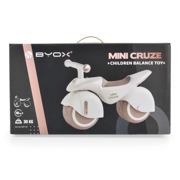 MINI CRUZE futóbicikli, ráülős járgány, kismotor,  zenélő, óriás kerekekkel FEKETE