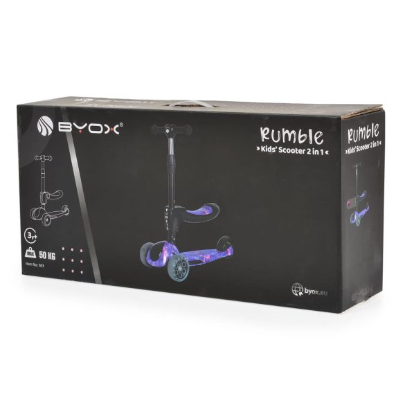 RUMBLE roller ráülős, átalakítható LILA/FEKETE