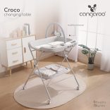 CROCO multifunkciós, összecsukható pelenkázó asztal RÓZSA