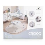 CROCO multifunkciós, összecsukható pelenkázó asztal RÓZSA