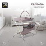 KASKADA multi pelenkázó asztal játékhíddal, tárolókkal SZÜRKE