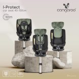 i-PROTECT autós ülés 40-150cm támasztólábbal 360 forgatható ZÖLD