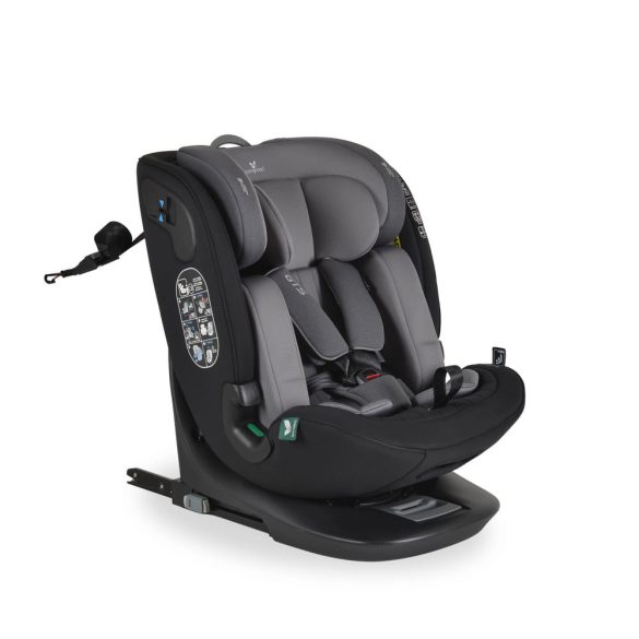 GTS prémium autós ülés 40-150cm SPS, 360fokban forgatható SZÜRKE