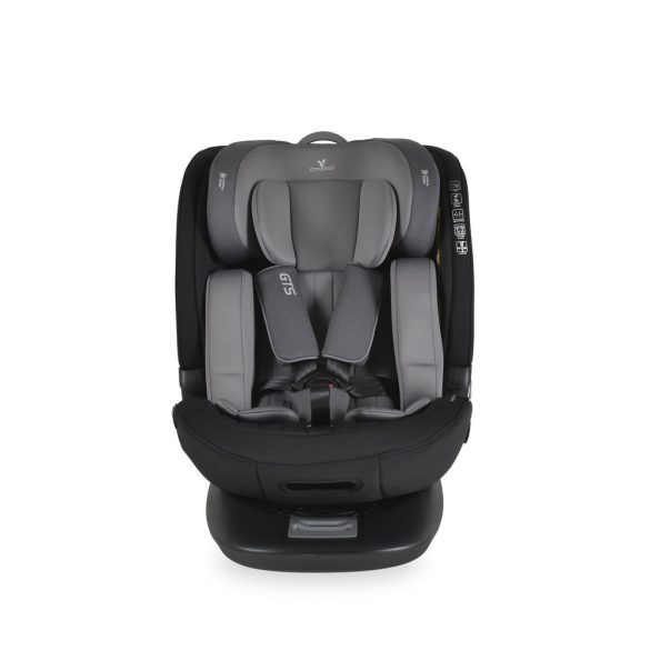 GTS prémium autós ülés 40-150cm SPS, 360fokban forgatható SZÜRKE