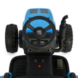 BO DALLAS elektromos traktor trélerrel 12V 140cm KÉK