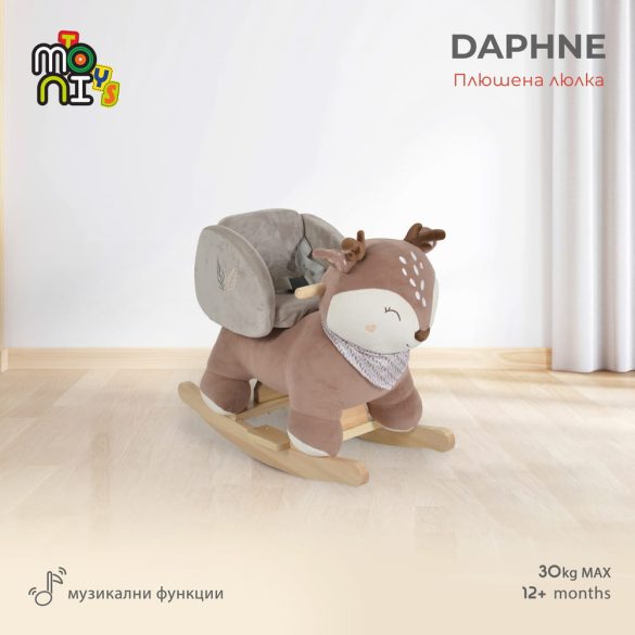 HINTÁZÓ őzike plüss, zenélő Daphne BARNA