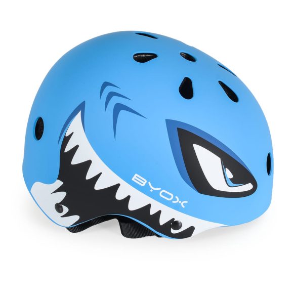 BICIKLIS sisak SHARK cápa 48-54 méret KÉK
