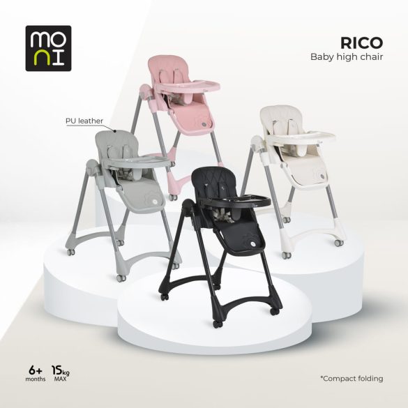 RICO multi etetőszék alsó kosár nélkül, összecsukható PINK