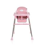 CENTURY etetőszék műanyag játékhíddal PINK