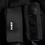 FLEX autós ülés 76-150cm FEKETE/ZÖLD díszcsík