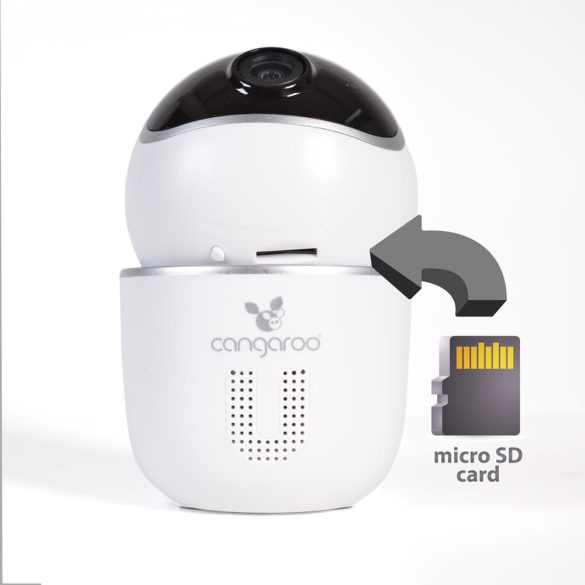 Cangaroo Hype bébiőr, kamera, wifis 360ban forgatható, led /eva