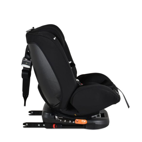i-MAXX autós ülés,  isofix, forgatható, 2 plüss+párna 40-150cm FEKETE