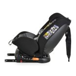 i-MAXX autós ülés,  isofix, forgatható, 2 plüss+párna 40-150cm SZÜRKE