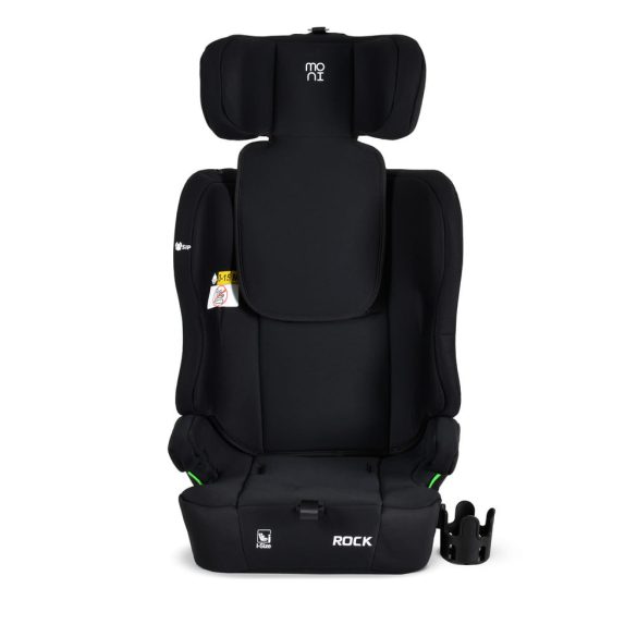 ROCK autós ülés 76-150cm, 2játékkal, pohártartó, belső öv, isofix nélkül FEKETE