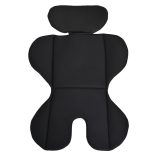ROCK autós ülés 76-150cm, 2játékkal, pohártartó, belső öv, isofix nélkül FEKETE