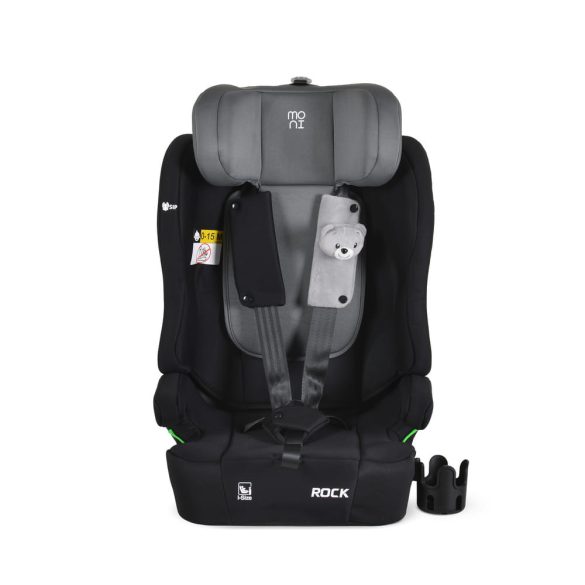 ROCK autós ülés 76-150cm, 2játékkal, pohártartó, belső öv, isofix nélkül SZÜRKE