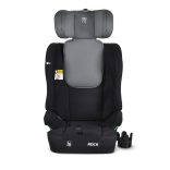 ROCK autós ülés 76-150cm, 2játékkal, pohártartó, belső öv, isofix nélkül SZÜRKE