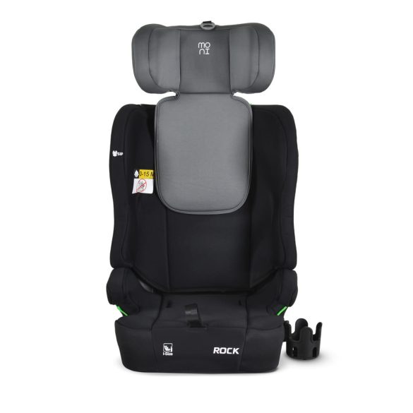 ROCK autós ülés 76-150cm, 2játékkal, pohártartó, belső öv, isofix nélkül SZÜRKE