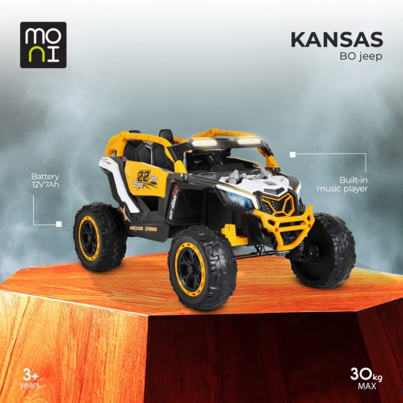 BO KANSAS elektromos UTV autó 4motoros FEHÉR