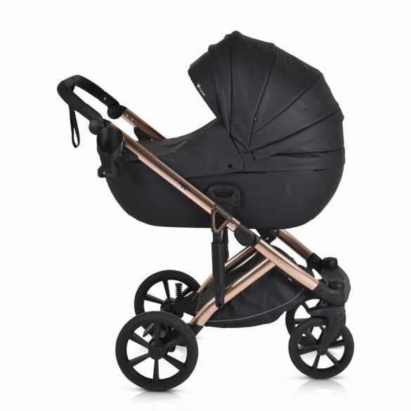 EGGO 3in1 babakocsi szett, kemény mózes+autós hordozó CAVIAR FEKETE
