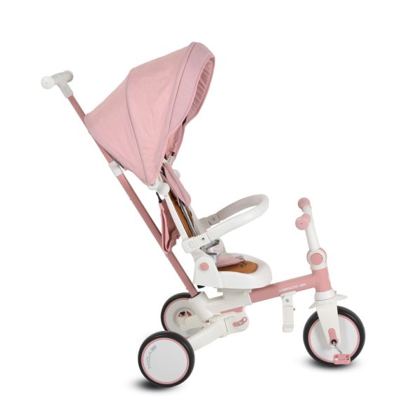 COMPACTO ÚJ 3IN1 tricikli multifunkciós, futóbiciklivé alakítható PINK