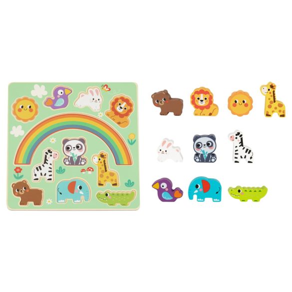 MONI 2IN1 balance puzzle ÁLLATOS/ANIMALS