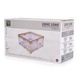 GAMEZONE összecsukható járóka szőnyeggel, 60 labdával 120x120 BÉZS