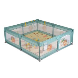 GAMEZONE összecsukható járóka szőnyeggel, 60 labdával 150x200 MENTA