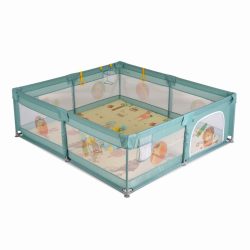 GAMEZONE összecsukható járóka szőnyeggel, 60 labdával 180x200 MENTA