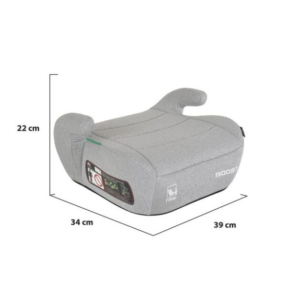 BOOST Prémium autós ülésmagasító 125-150cm SZÜRKE