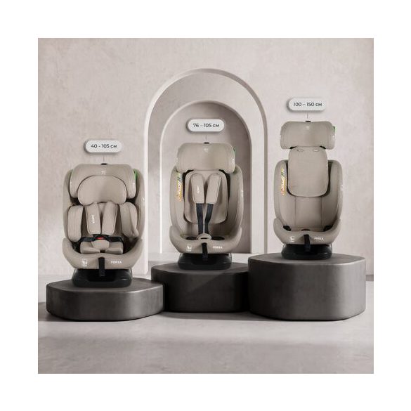 FORZA Prémium autós ülés isofix nélkül 40-150cm BÉZS