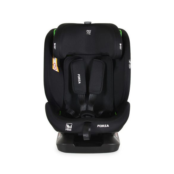 FORZA Prémium autós ülés isofix nélkül 40-150cm FEKETE